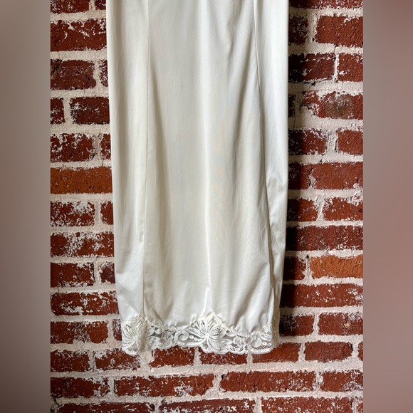 Vintage Cream Lace Trim Slip Dress - Picture 3 of 7